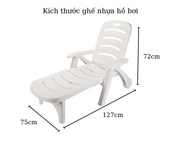 Ghế hồ bơi bằng nhựa