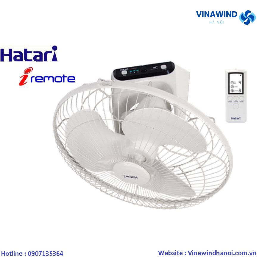 Quạt đảo trần Hatari HT-C16R1 điều khiển từ xa