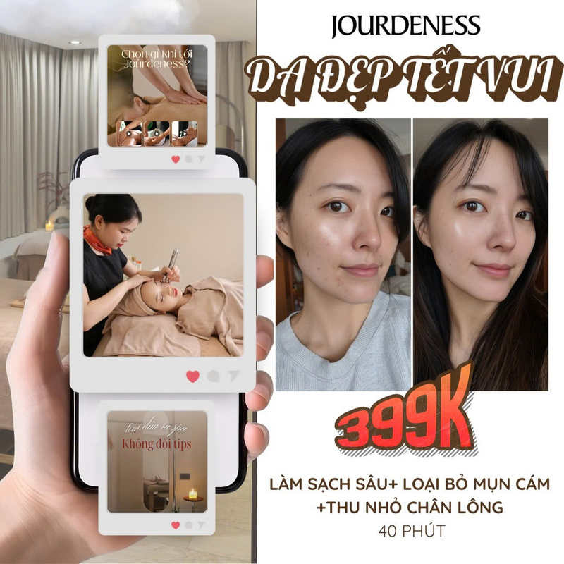 ✨ LIỆU TRÌNH ĐÓN TẾT ĐẸP DA – DETOX DA MẶT KIỂU PHÁP 40 PHÚT ✨