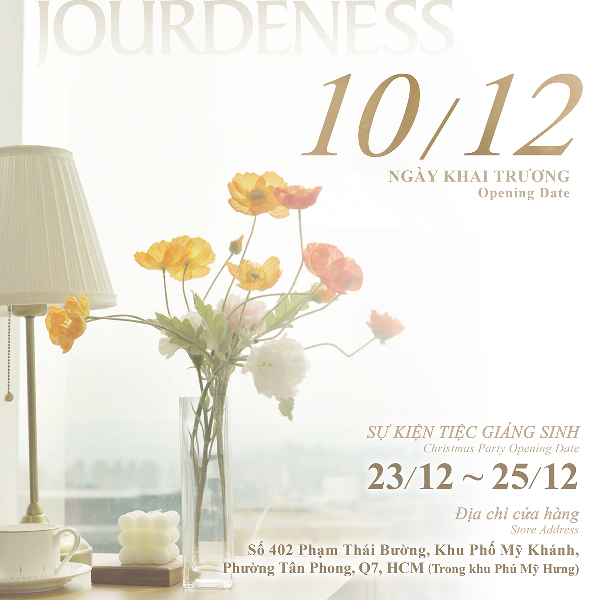 Cửa hàng JOURDENESS SPA đầu tiên tại Việt Nam sắp khai trương!!🎉