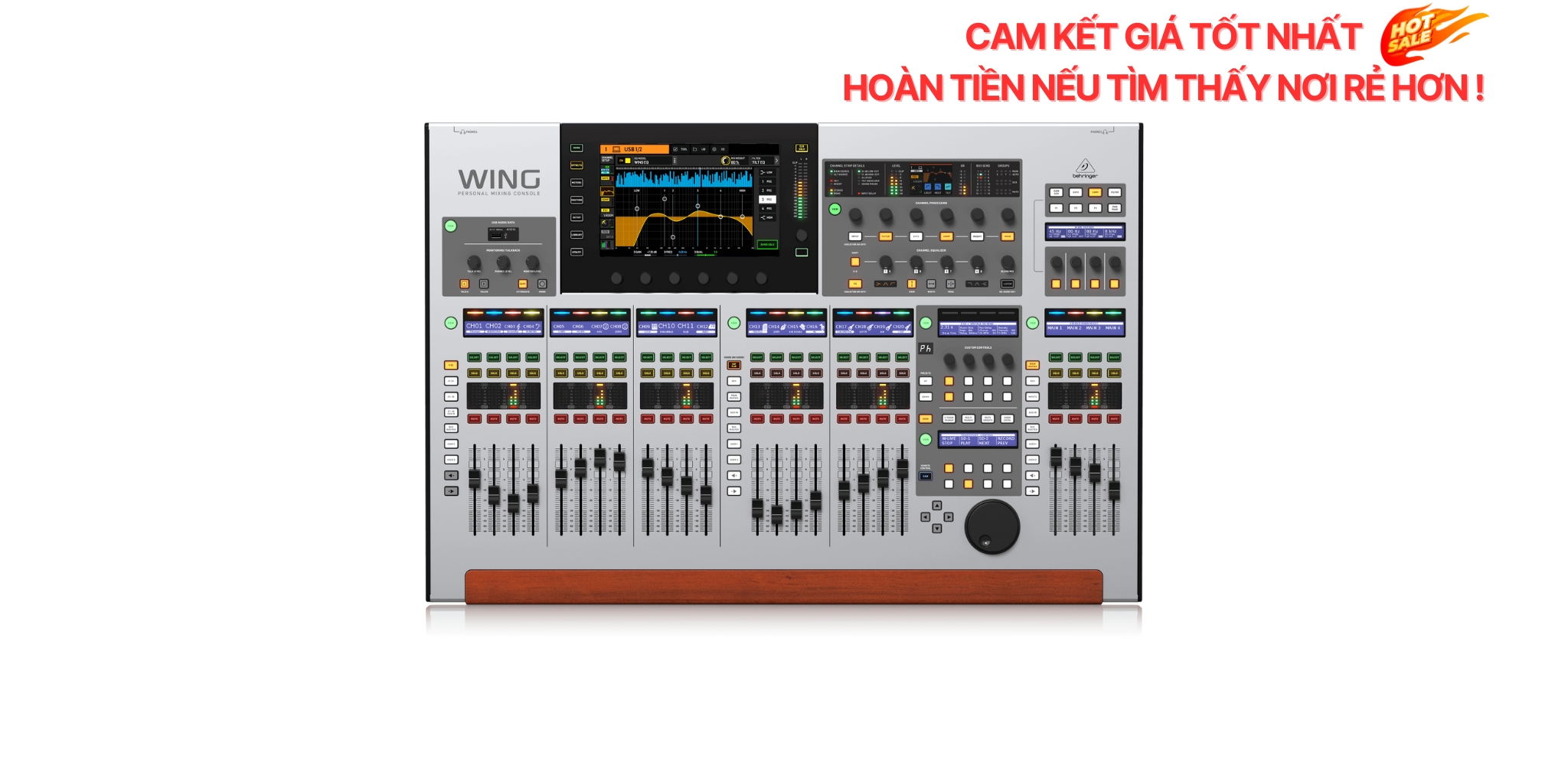WING Mixer Digital Behringer 48 input 28 Bus