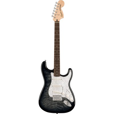 FENDER SQUIER FSR AF STRAT QMT LRL WPPG BBST