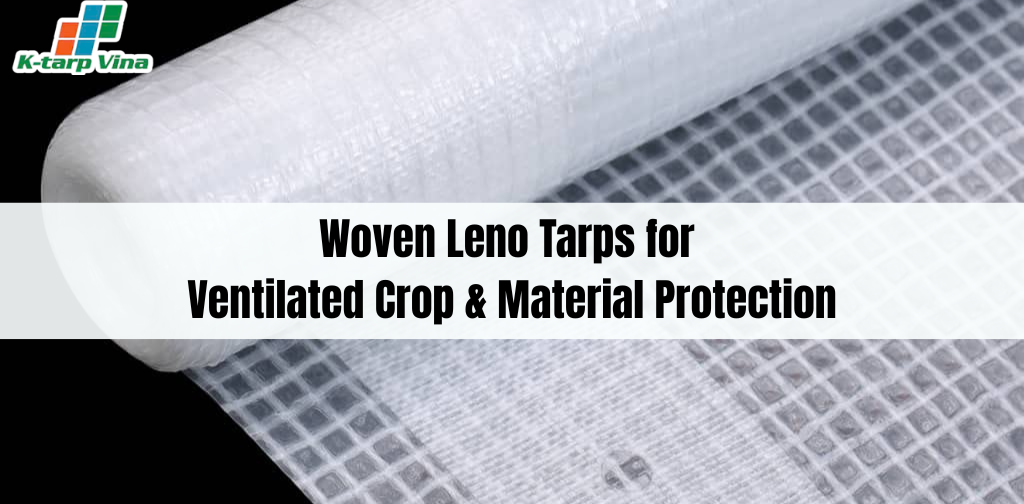 Woven Leno Tarps for Ventilated Crop & Material Protection