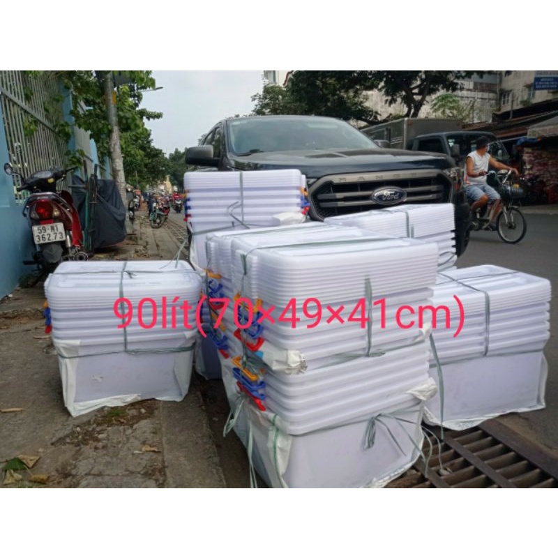 thùng vuông 90 lít,55 lít duy tân