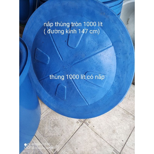 Thùng nhựa tròn nuôi cá và đựng hoá chất (3000 lít,2000 lít,1500 lít,1000 lít,750 lít)