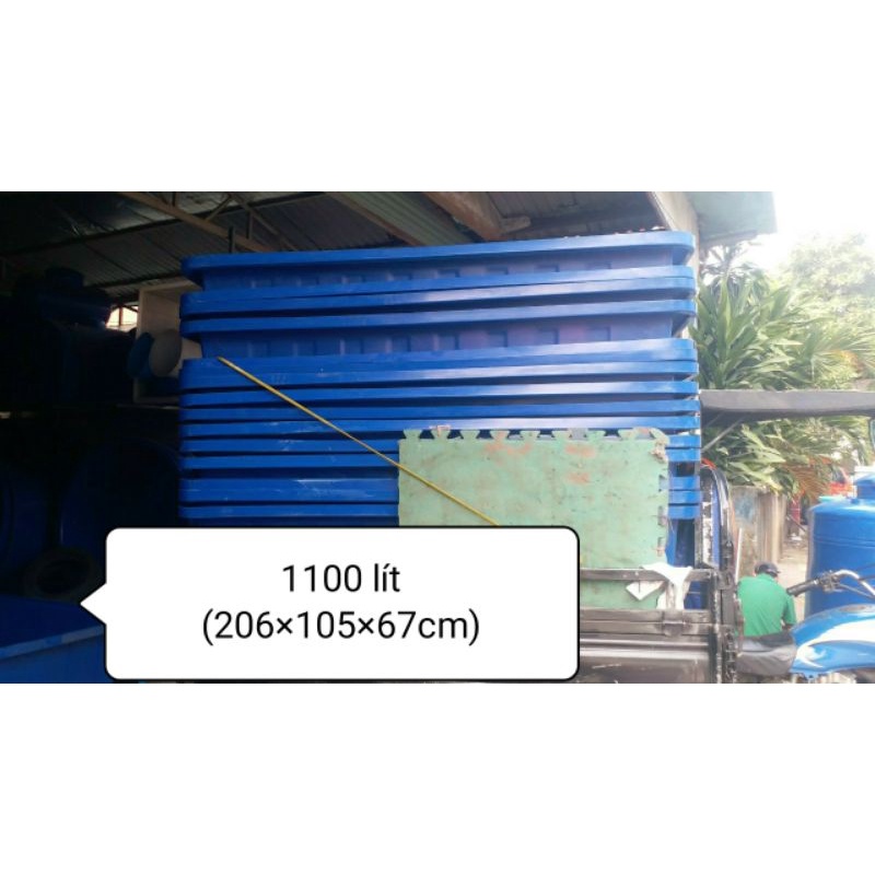 Thùng chữ nhật nuôi cá cao cấp ( 2000 lít,1100 lít,1000 lít,750 lít,500 lít,300 lít