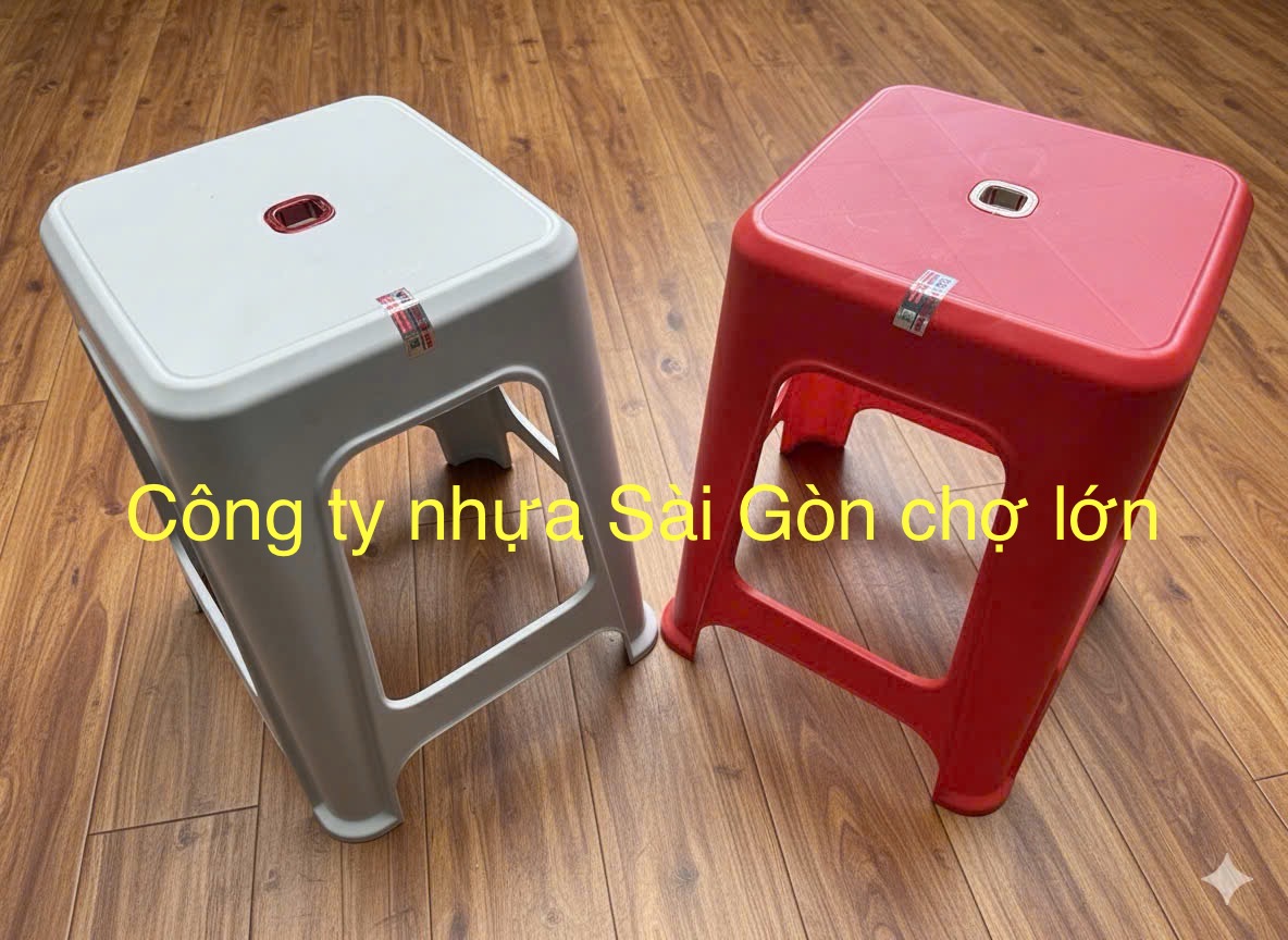Ghế nhựa đẩu vuông cao 48 cm chính hãng Văn Minh