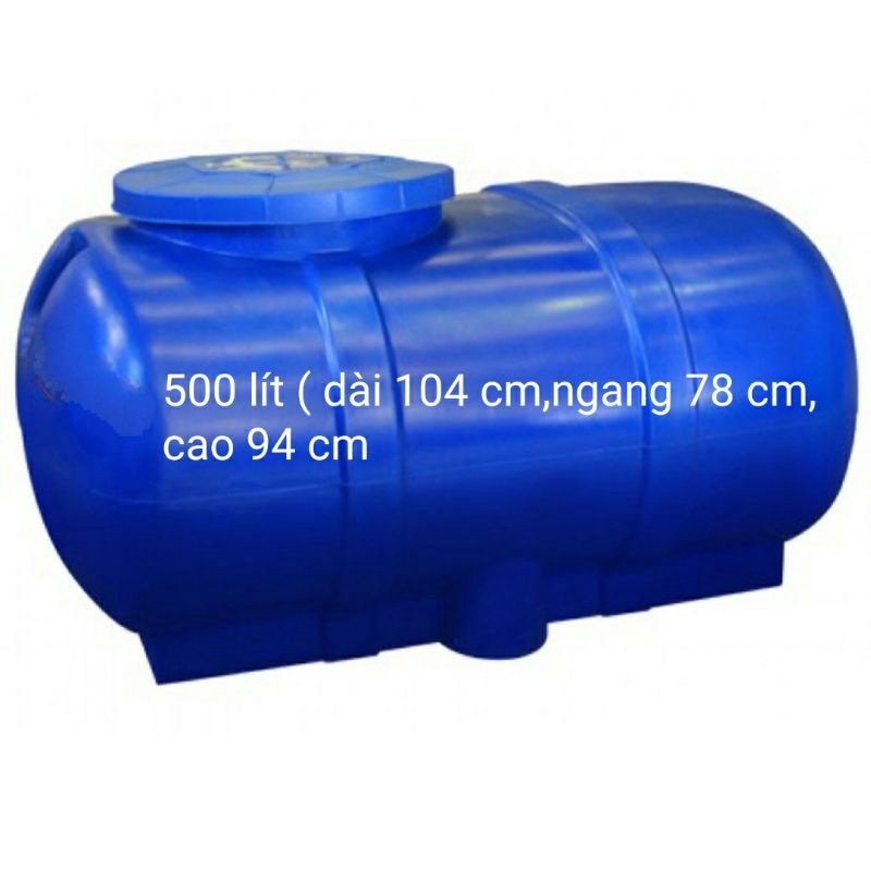 Bồn nhựa nằm  500 lít cao cấp ( 500 lít, 250 lít)