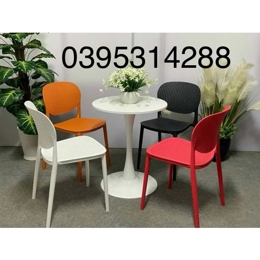 Bàn tròn TULIP mặt nhựa lỗ 60 cm nhập khẩu