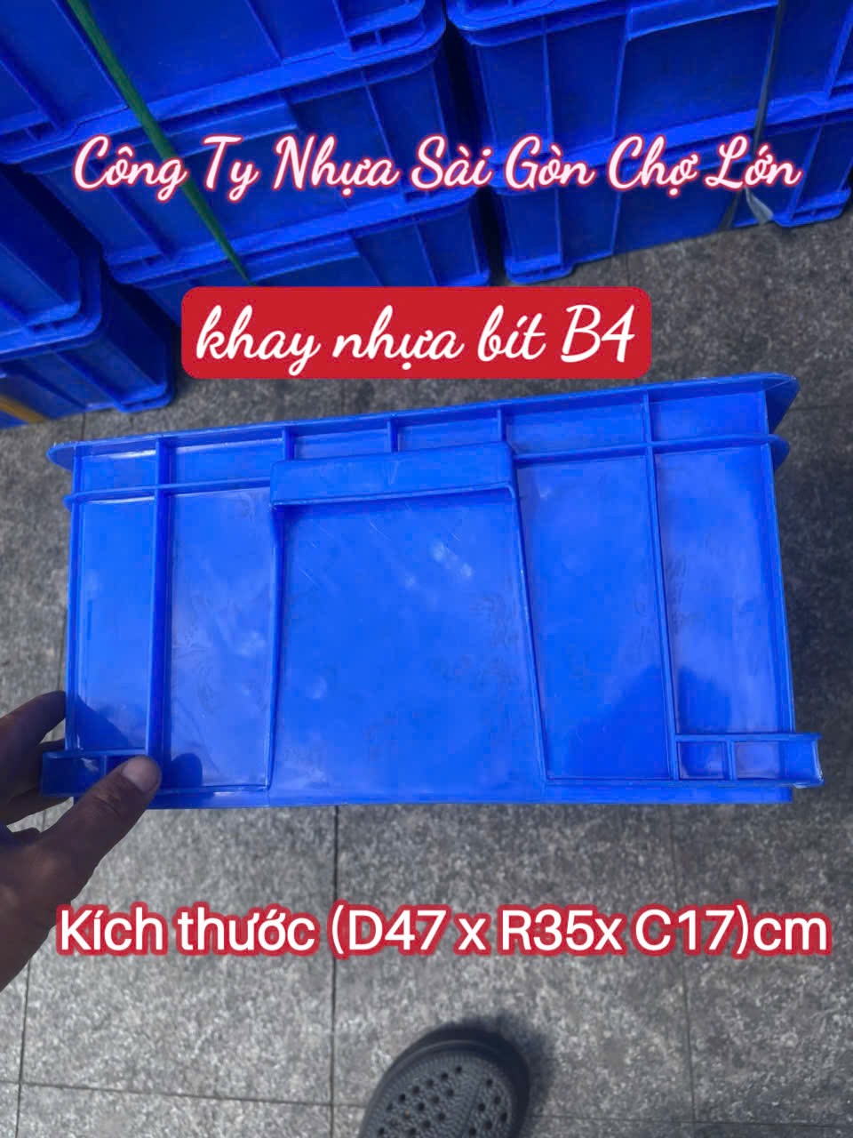 Khay nhựa B4(510 x 340 x 170 cm) 🌸