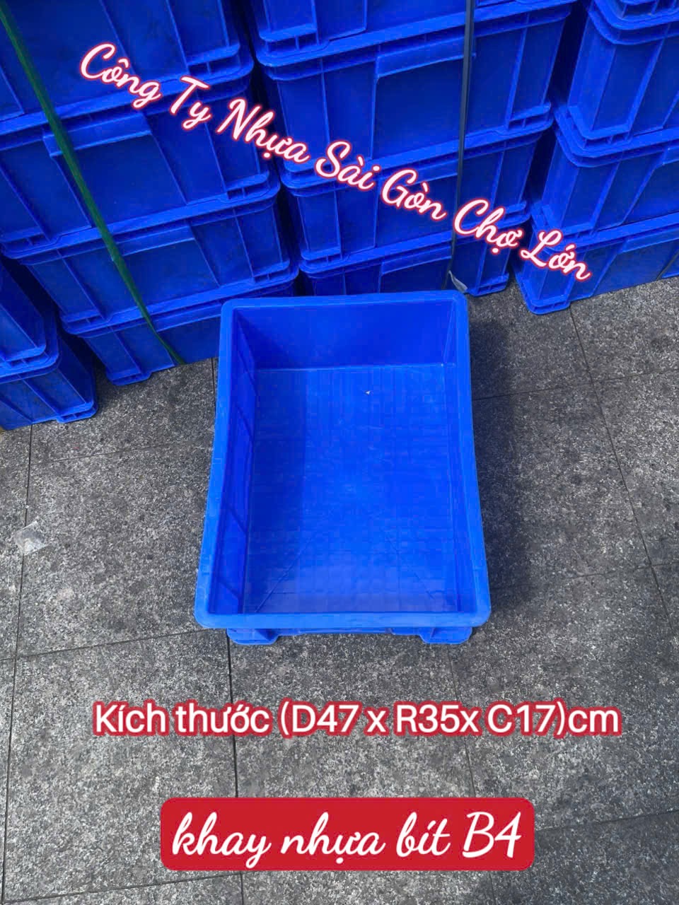 Khay nhựa B4(510 x 340 x 170 cm) 🌸
