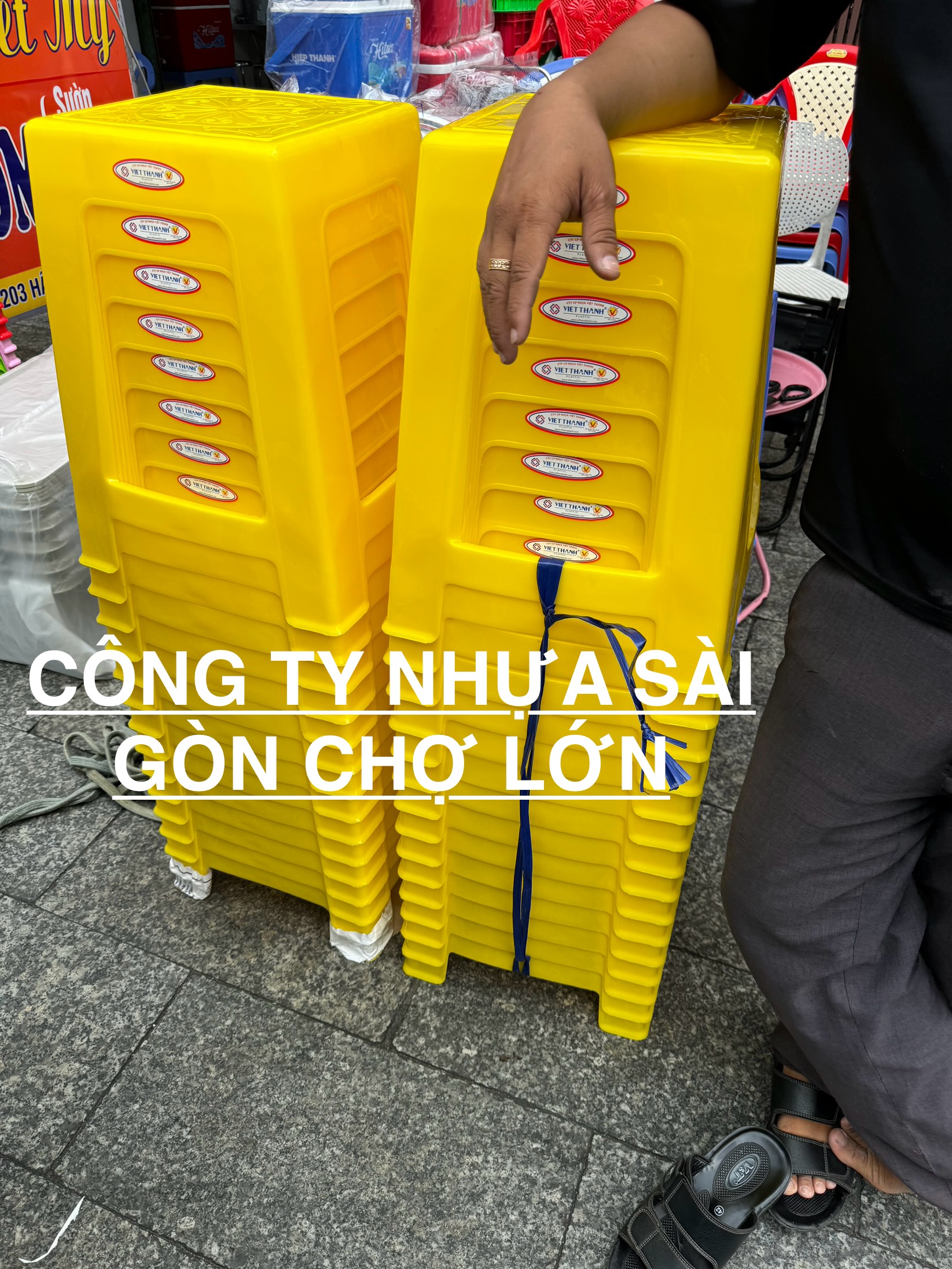 Ghế cao bông màu vàng việt thành cao cấp