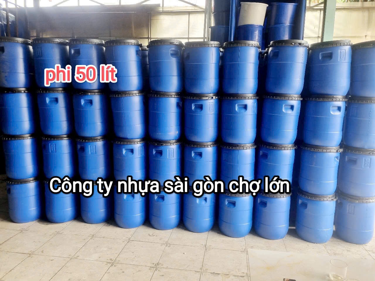 Thùng phi nhựa 50 lít