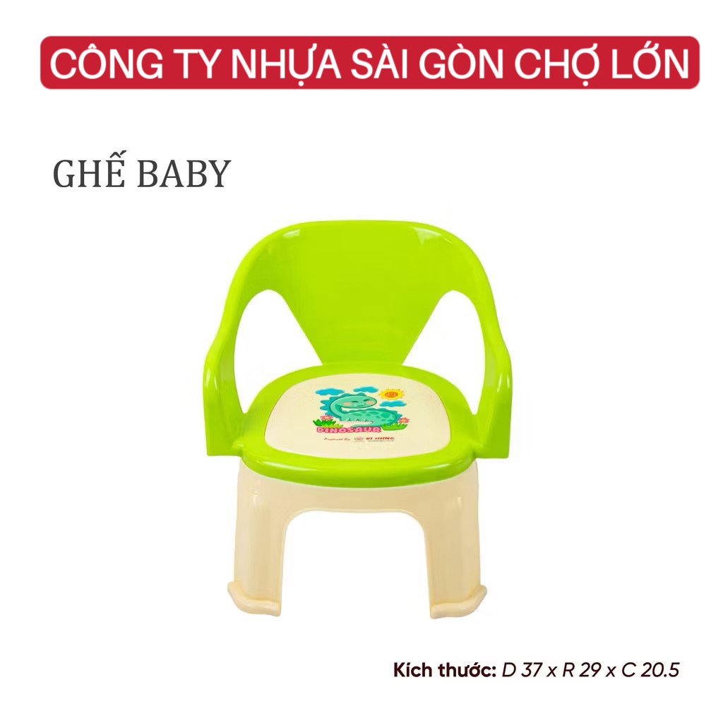 Ghế Nhựa Cao Cấp Cho Bé Trẻ Em Mầm Non, Mẫu Giáo, Tiểu Học - Nhựa Vĩ Hưng (D 37 x R 29 x C 20.5/39.8 (cm))👼🏻