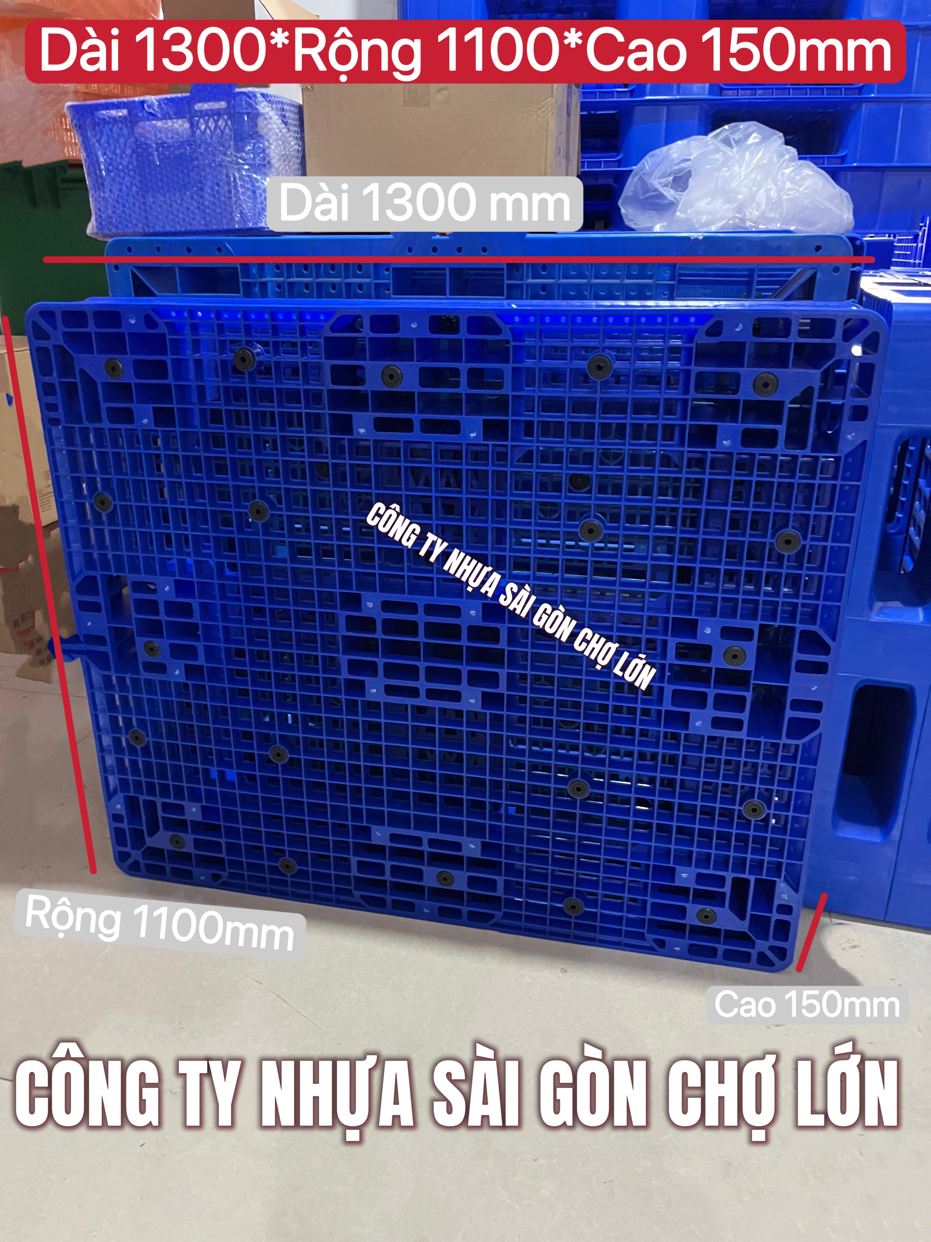 Pallet PL21-LK (1300*1100*150mm)(Chính hãng Long Thành)🌷