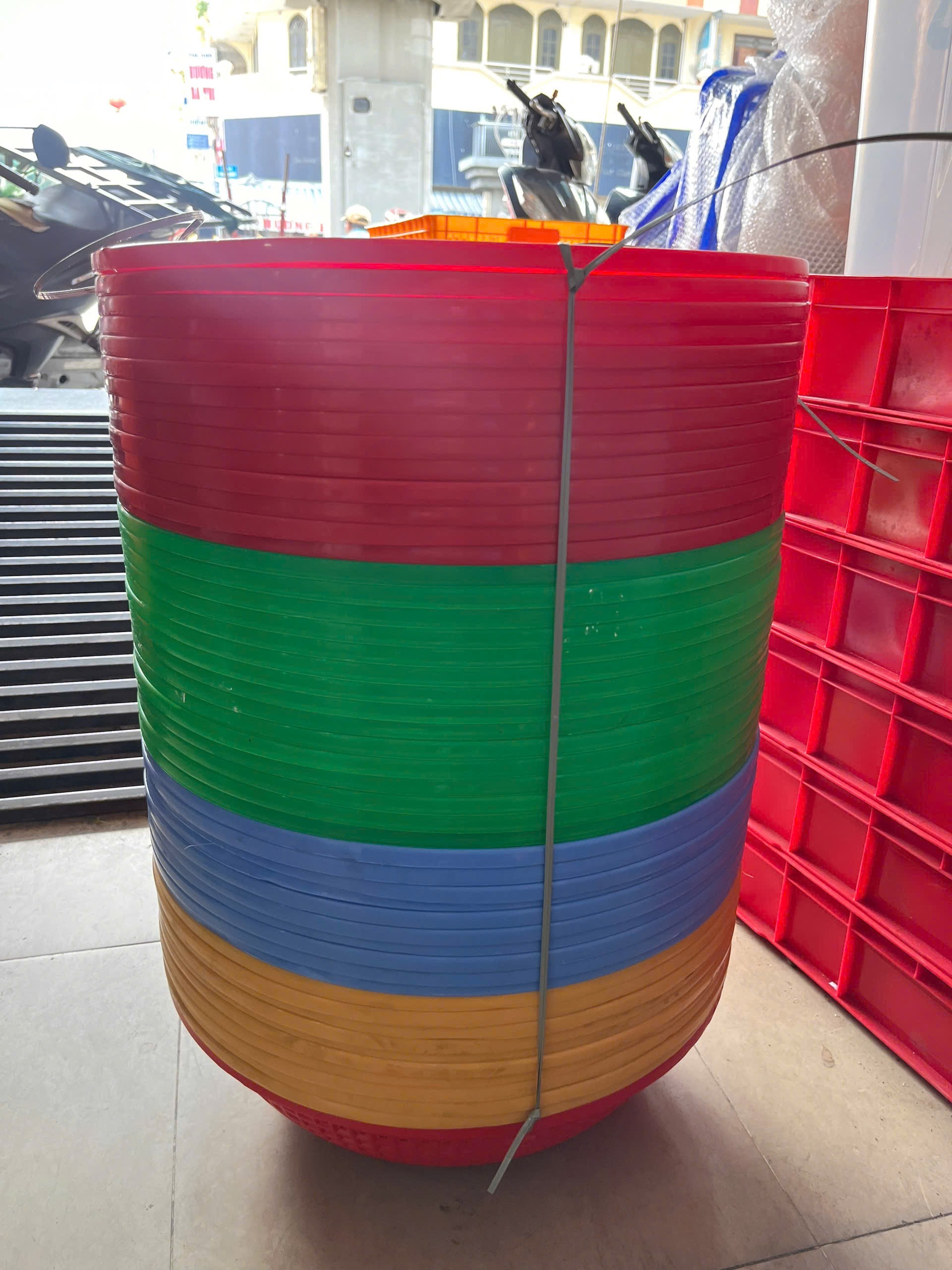 Rổ cải đại chuyên đựng ghẹ cua hải sản( Rổ Nhựa 011 )