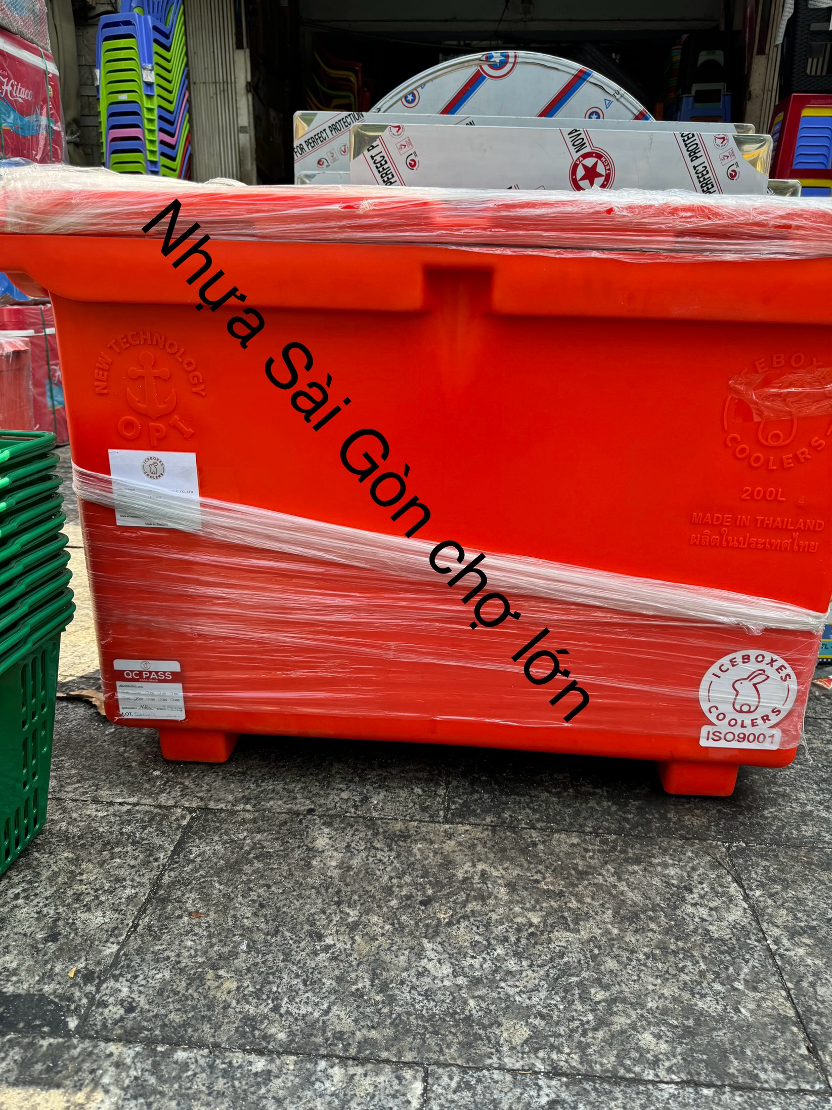 Thùng đá thái Lan 200 lít nhập khẩu hiệu con thỏ