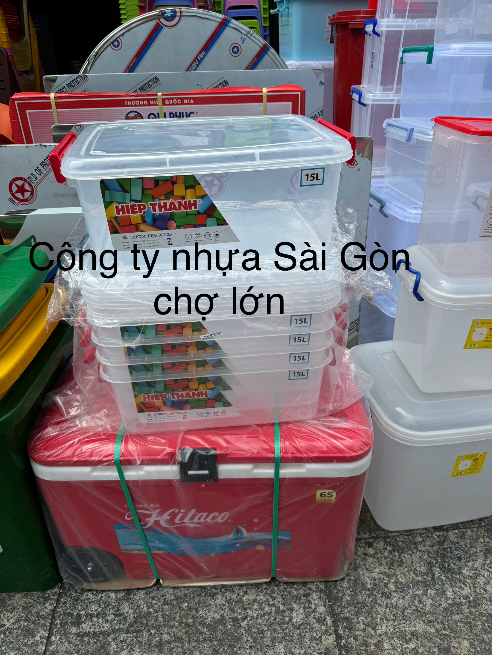 Thùng nhựa trong 15 lít hiệp thành