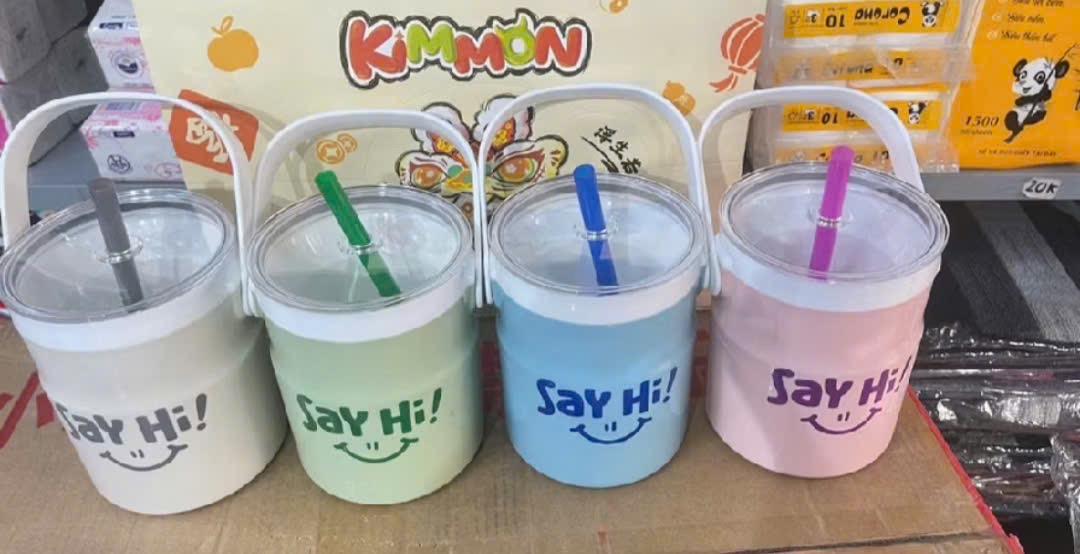 Bình đá trà sửa 1 lít có vòi siêu hót