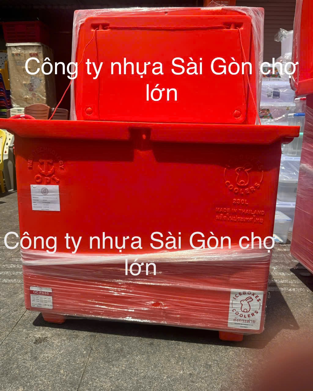 (Nhập khẩu chính ngạch) Thùng đá Thái Lan 230 lít nhập khẩu con thỏ