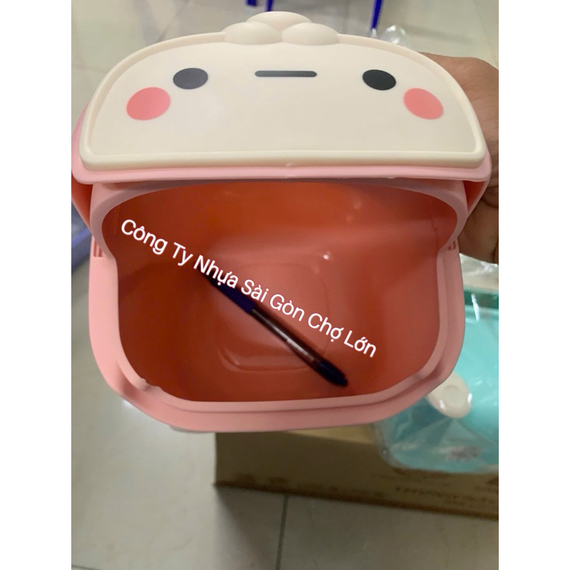Thùng Rác MIni Dễ Thương Nhựa PP Bền Đẹp, Chống Thấm, Nhiều Màu Sắc - Thương Hiệu Vĩ Hưng🌸