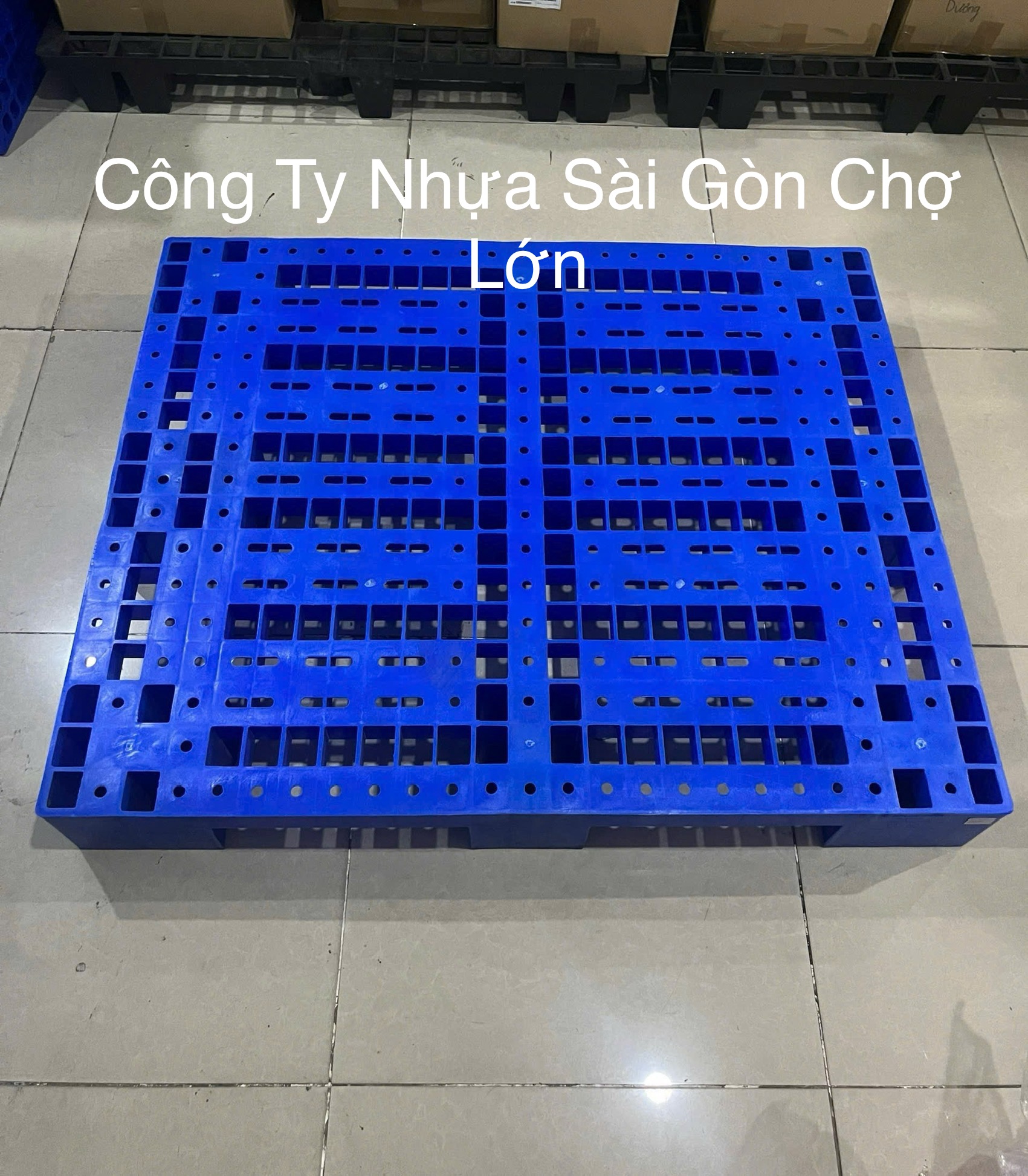 Pallet PL01 -LS ( 1200×1000×150 cm) nhựa nguyên sinh