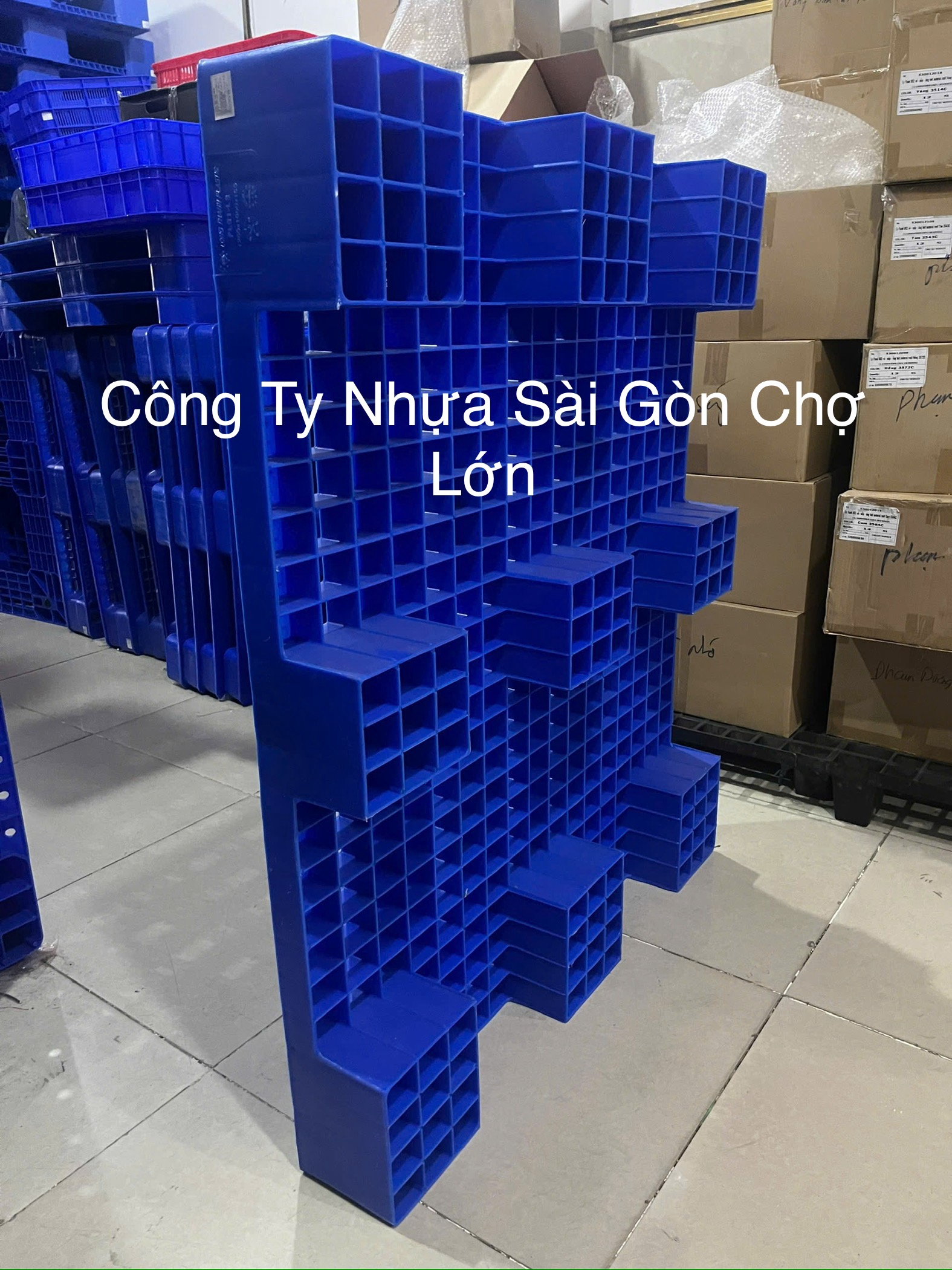 Pallet PL01 -LS ( 1200×1000×150 cm) nhựa nguyên sinh