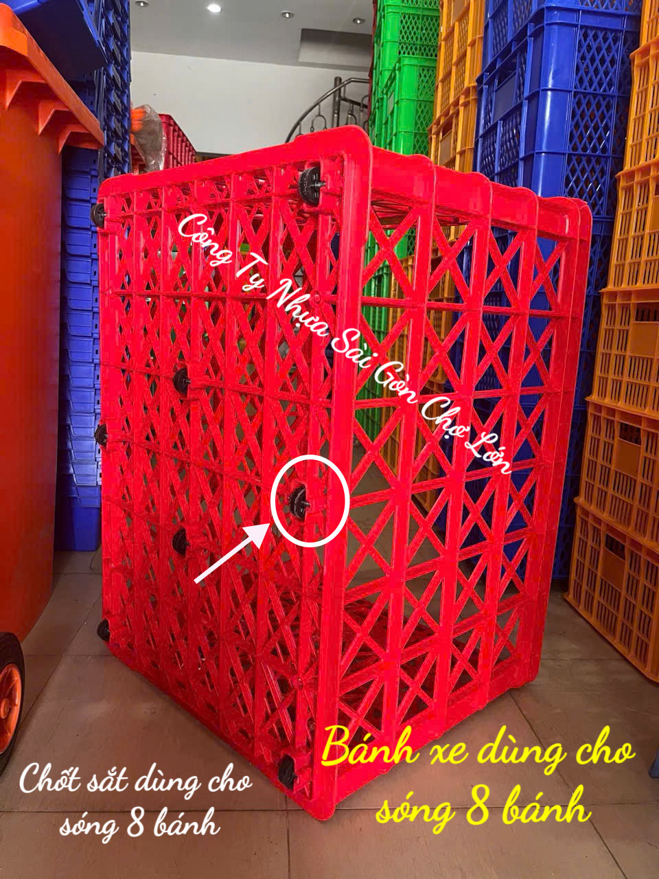 Bánh xe dùng cho sóng 5 bánh và sóng 8 bánh