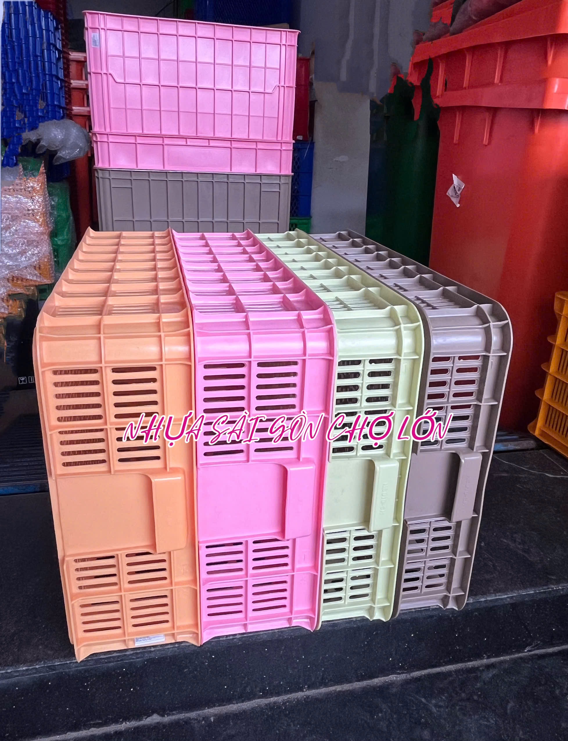 Sóng hở  1T5 màu Hồng và màu cam HS008-SH Long Thành