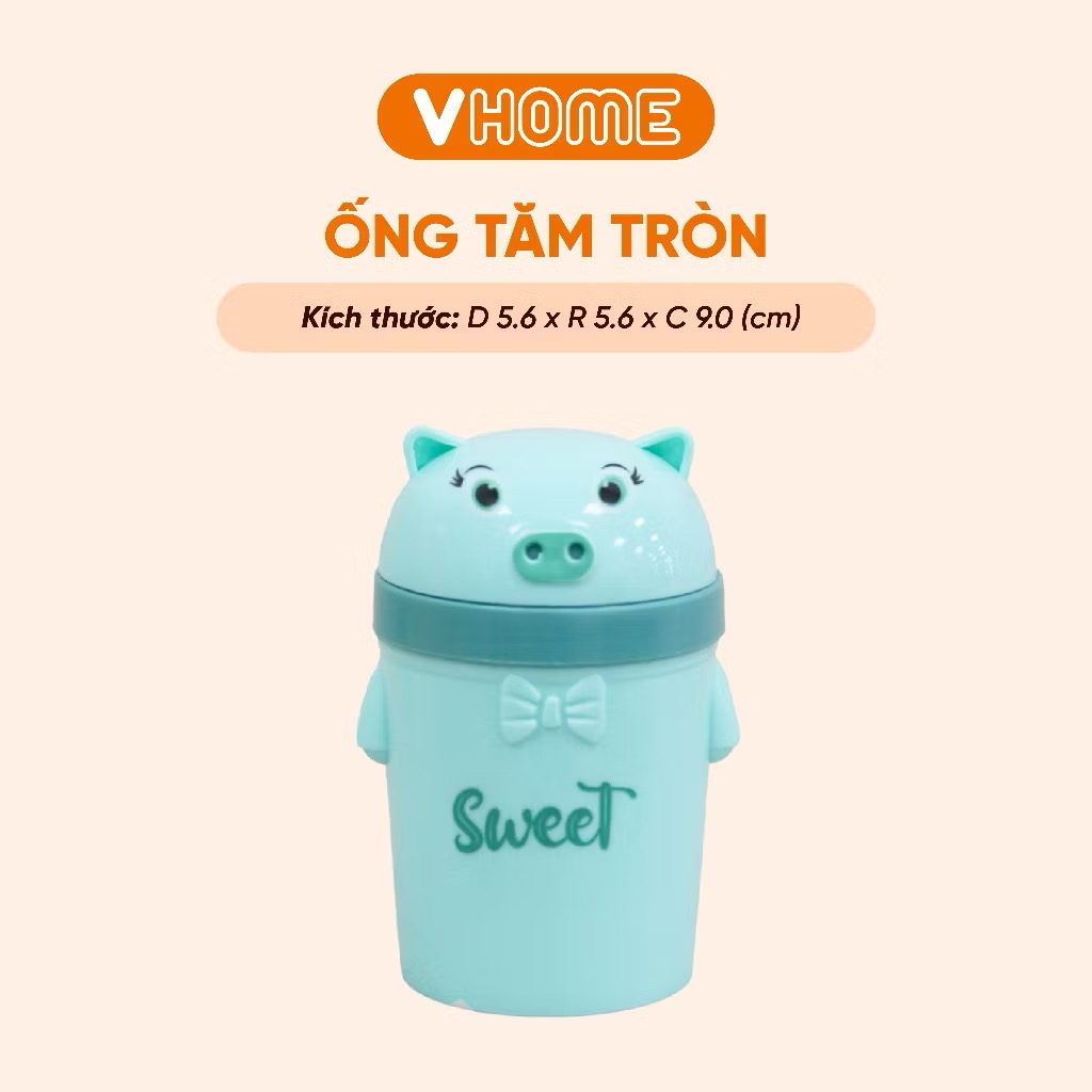 Lọ Đựng Tăm, Hũ Đựng Tiêu Dễ Thương, Nhiều Màu Sắc - Nhựa Vĩ Hưng 🎀