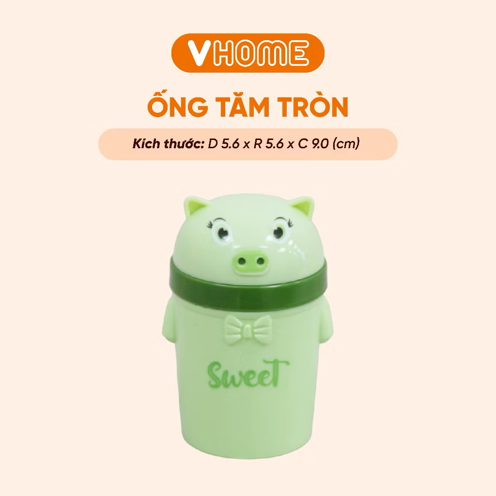 Lọ Đựng Tăm, Hũ Đựng Tiêu Dễ Thương, Nhiều Màu Sắc - Nhựa Vĩ Hưng 🎀