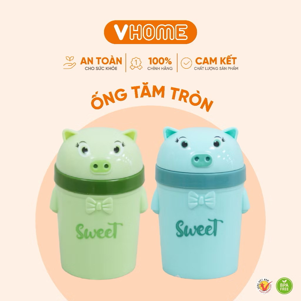 Lọ Đựng Tăm, Hũ Đựng Tiêu Dễ Thương, Nhiều Màu Sắc - Nhựa Vĩ Hưng 🎀