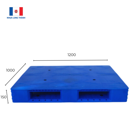 Pallet PL35-LK Kích thước: (1200 x1000 x 150) ± 2% mm