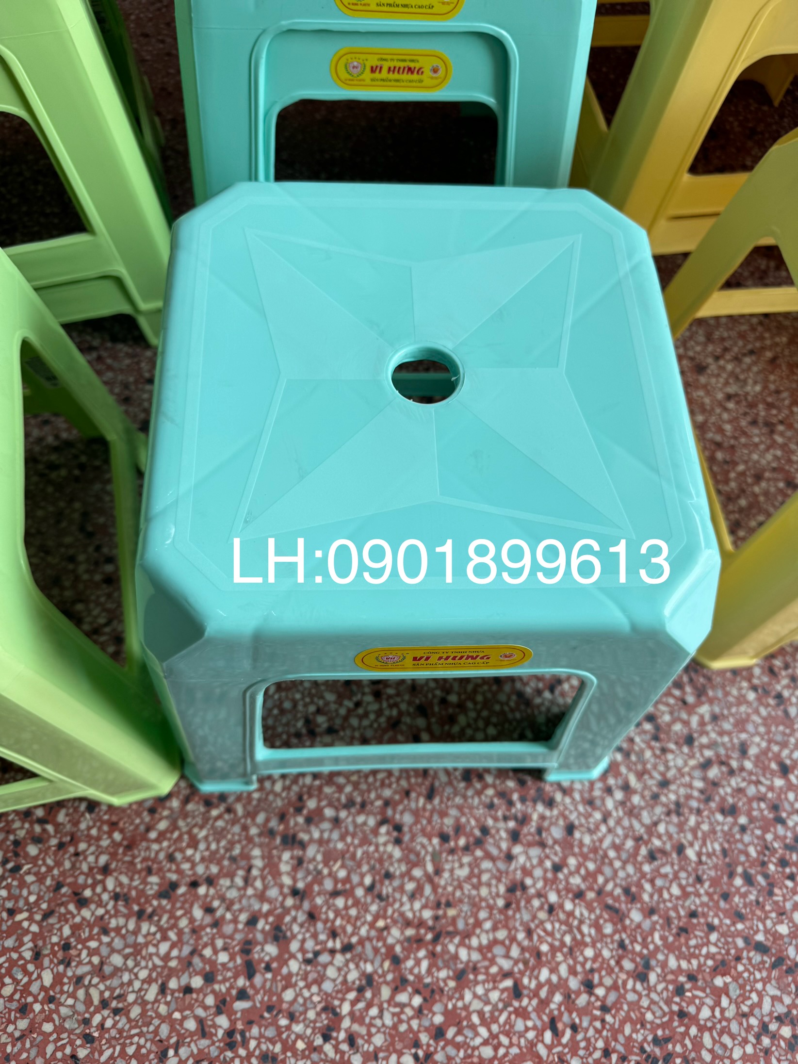 Ghế lùn kiểu màu passter cao cấp nhựa vĩ hưng