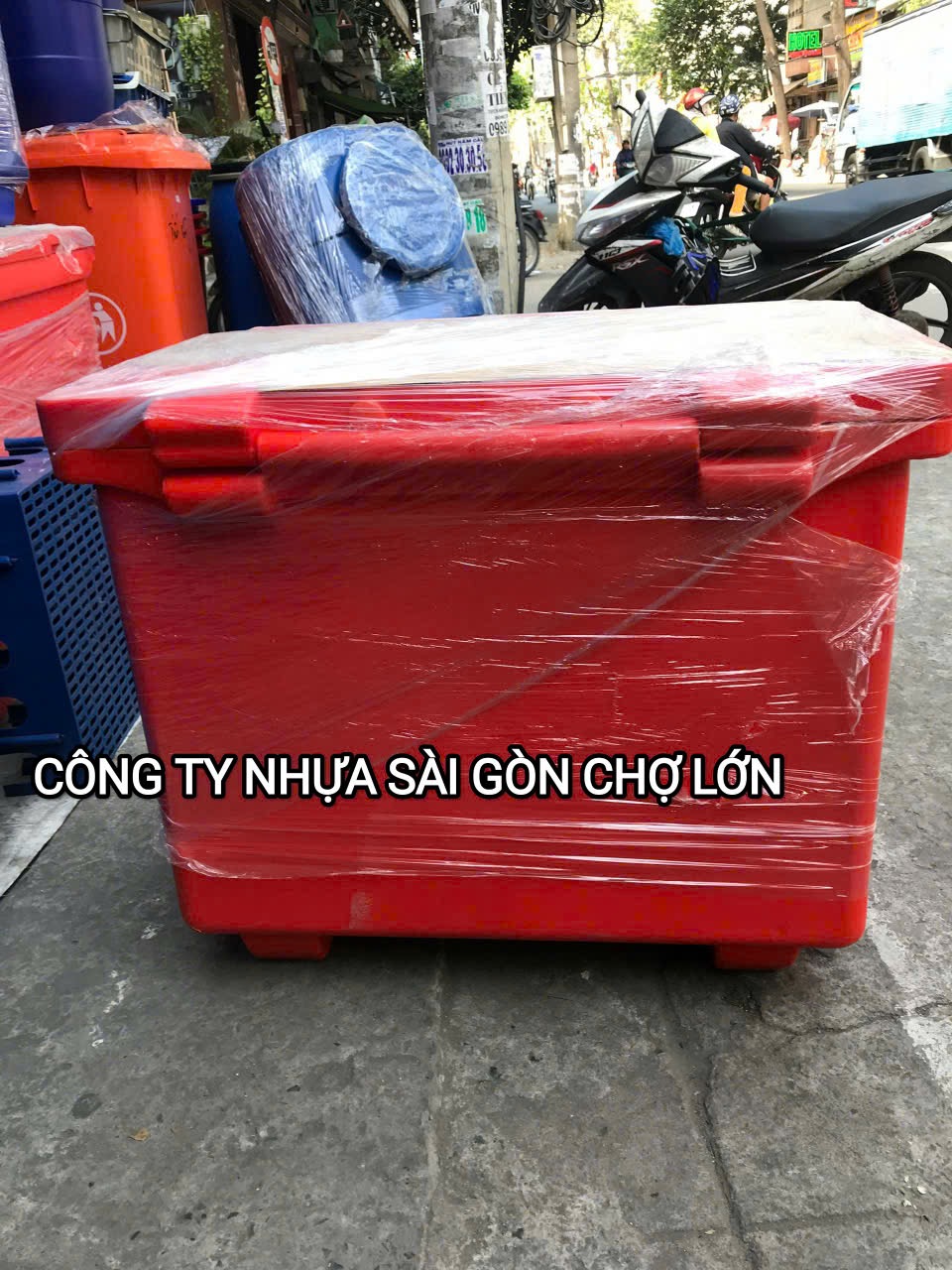 Thùng đá thái Lan 200 lít nhập khẩu mũi neo có bản lề
