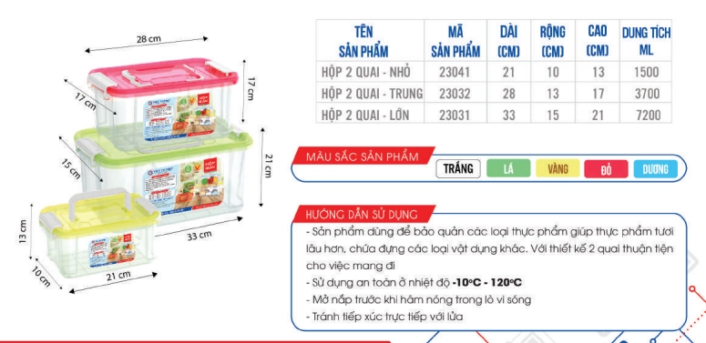 Hộp 2 quai việt thành ( nhỏ, trung, lớn)