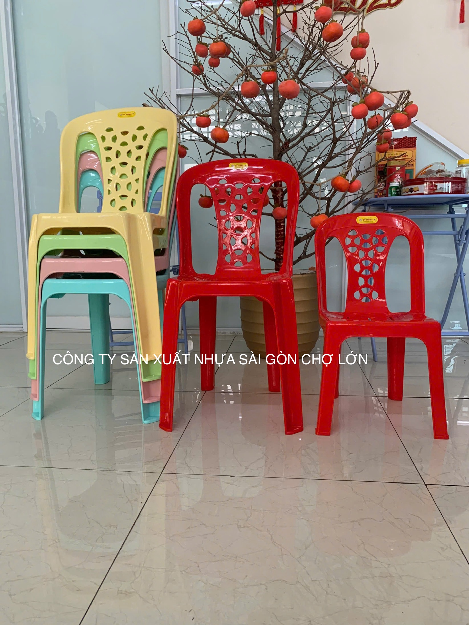 Ghế dựa nhỏ Bông siêu đẹp nhựa Vĩ Hưng