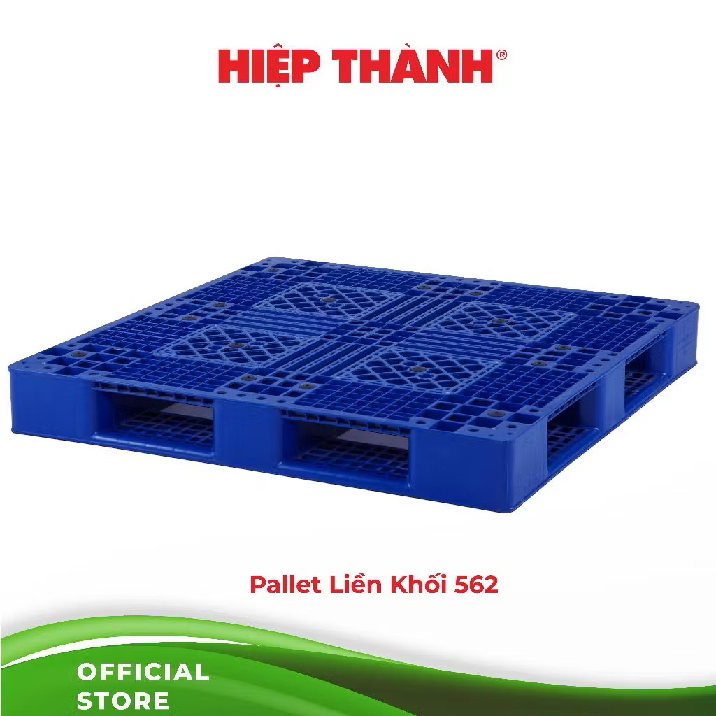 Pallet vuông liền khối 562 (1200*1200*150mm) chính hãng hiệp thành