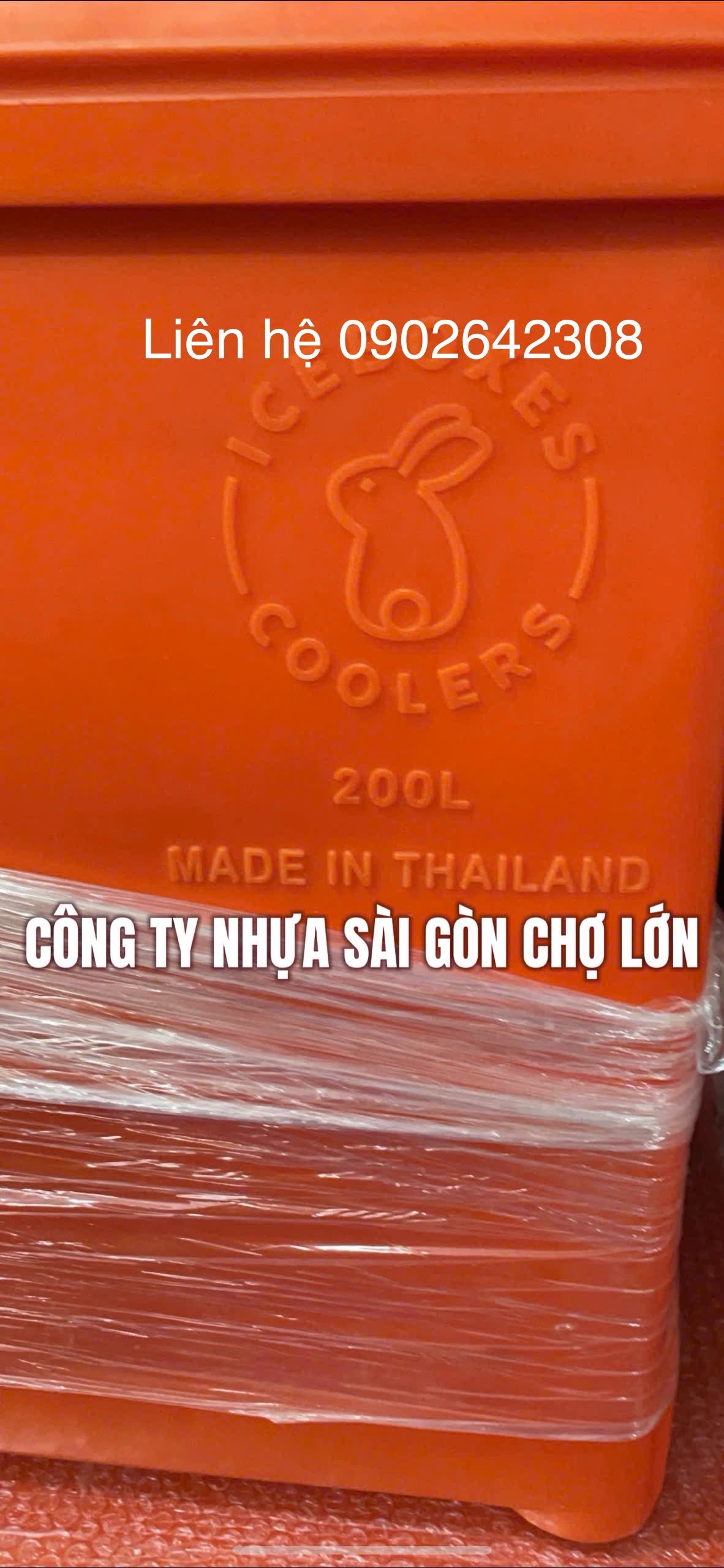 Thùng đá Thái Lan 200 lít con thỏ không chân nắp rời ( nhập khẩu chính ngạch)