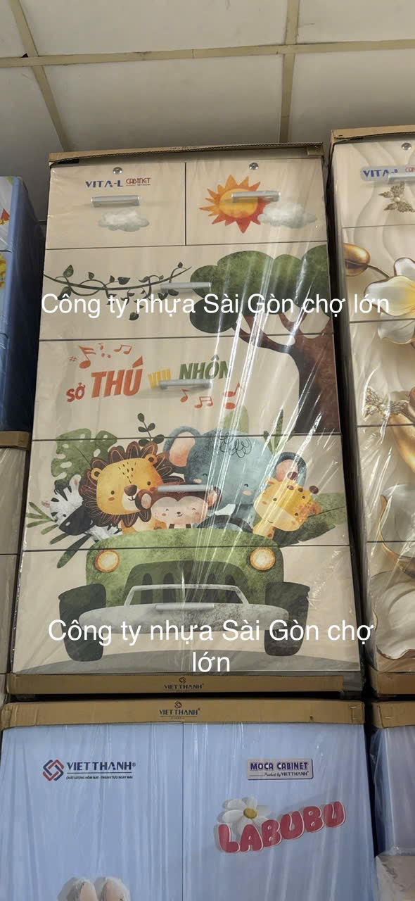 Tủ nhựa 5 ngăn sở thú vui nhộn Việt Thành