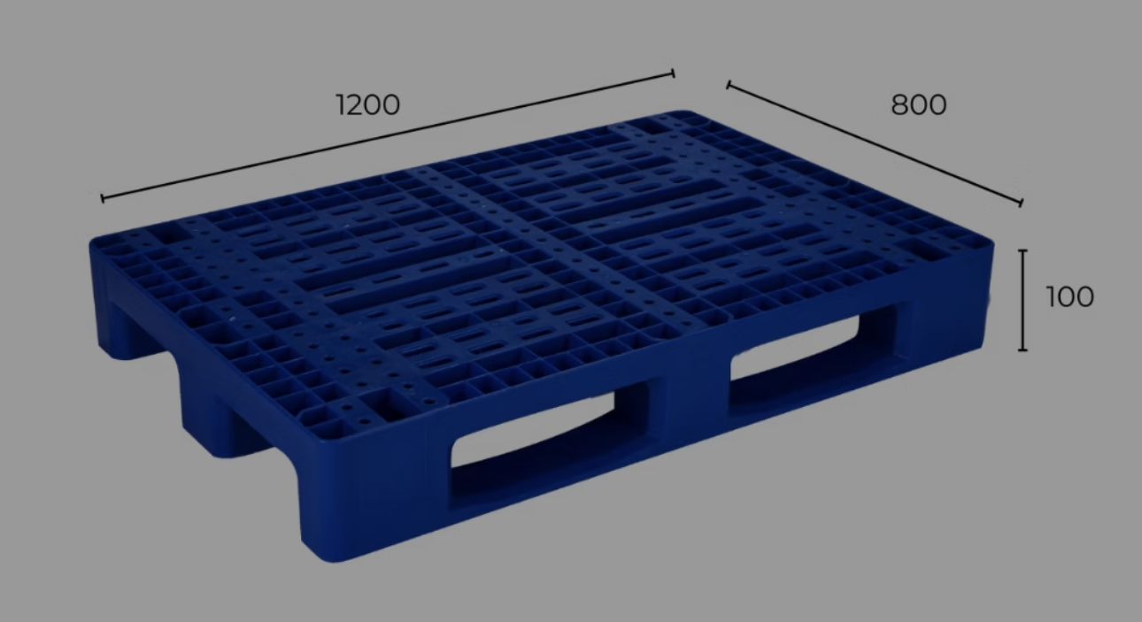 Pallet liền khối PL01-LK (120*80*18 cm) Long Thành