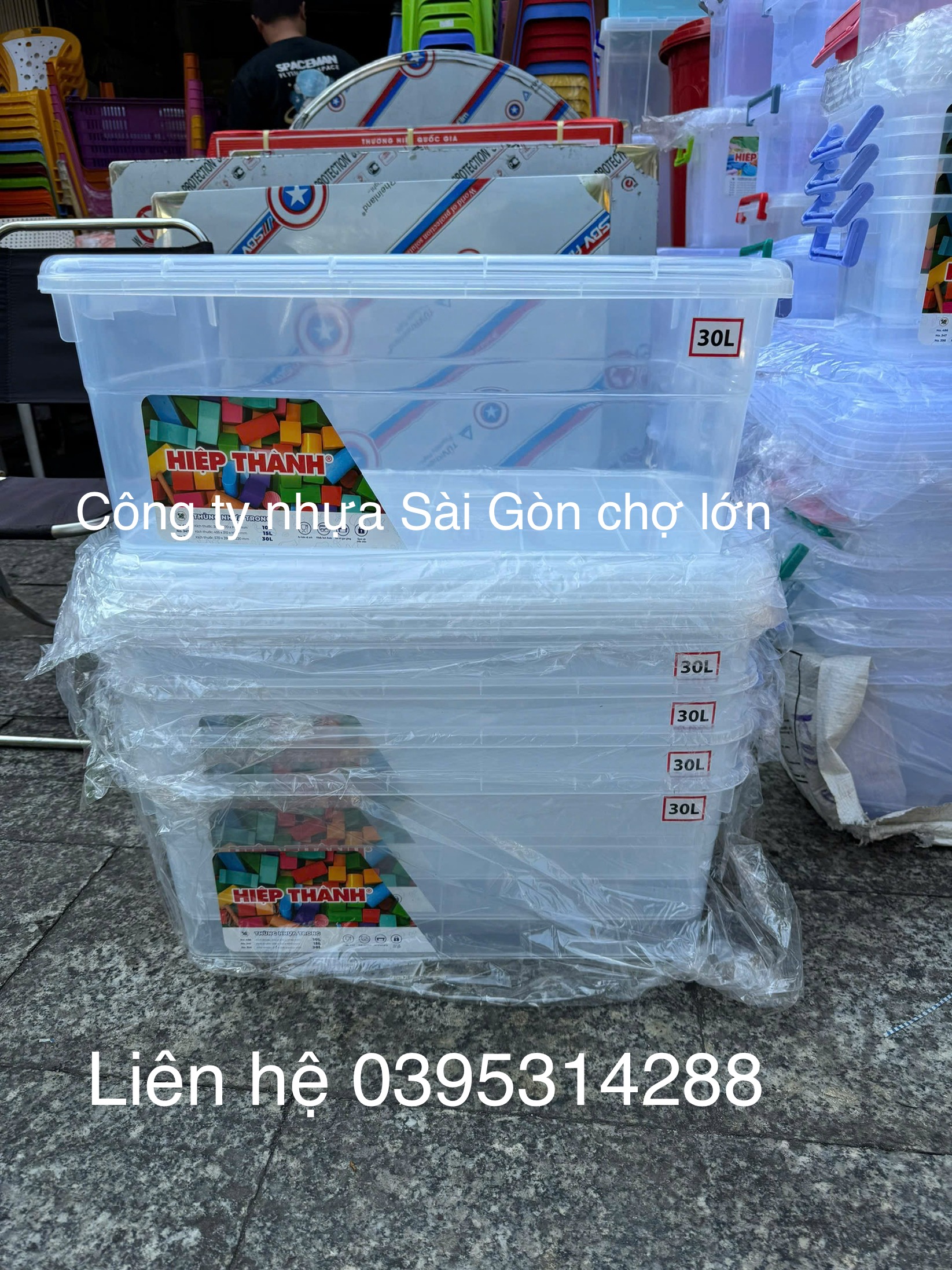 Thùng nhựa trong 30 lít Hiệp thành