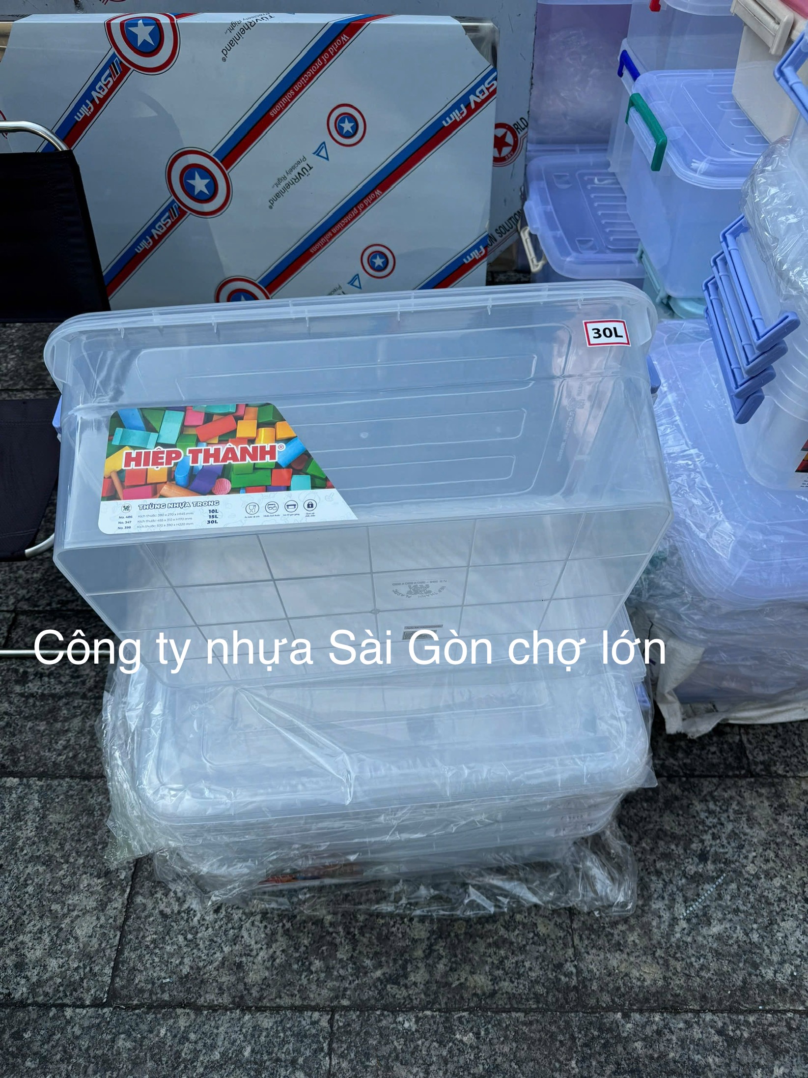 Thùng nhựa trong 30 lít Hiệp thành
