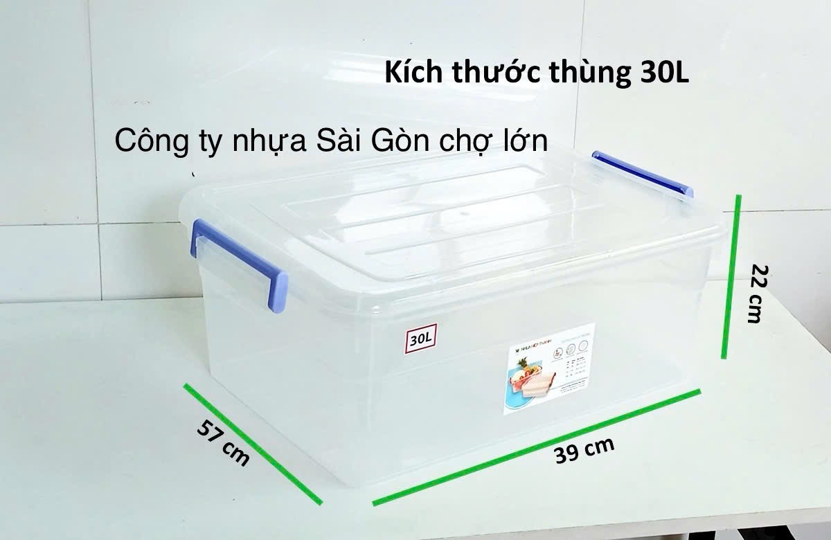 Thùng nhựa trong 30 lít Hiệp thành