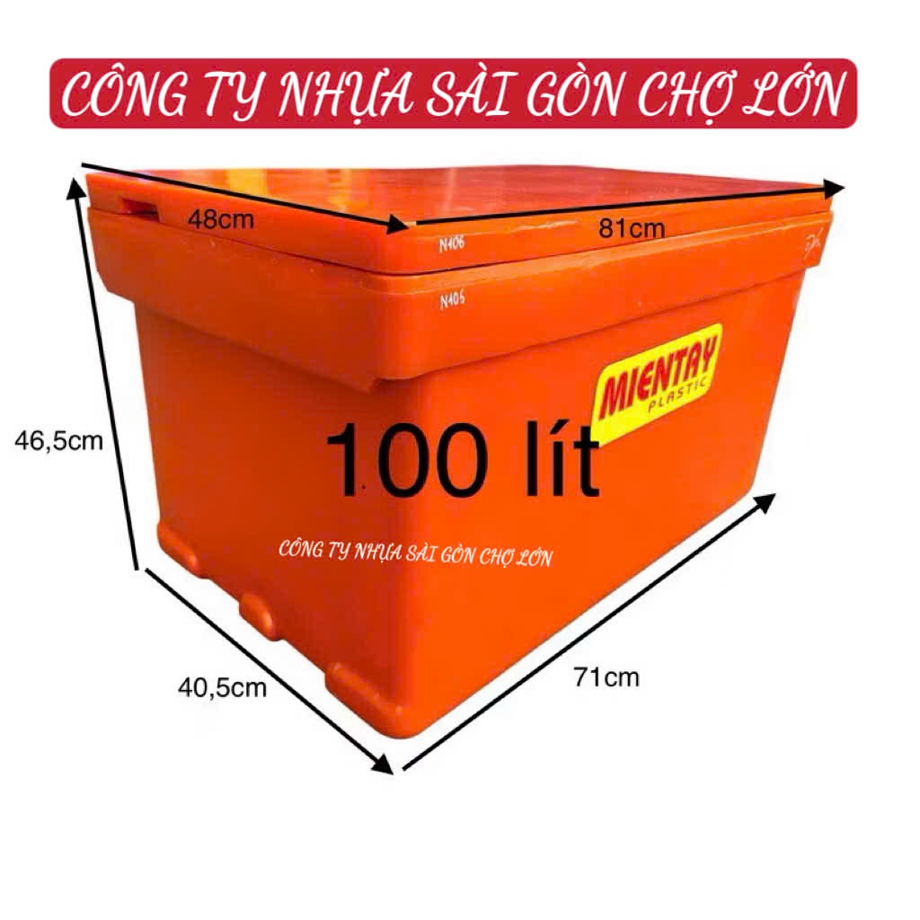 Thùng giữ lạnh 100lit nắp rời, bảo quản thực phẩm không cần dùng điện, giữ lạnh siêu lâu ☘️