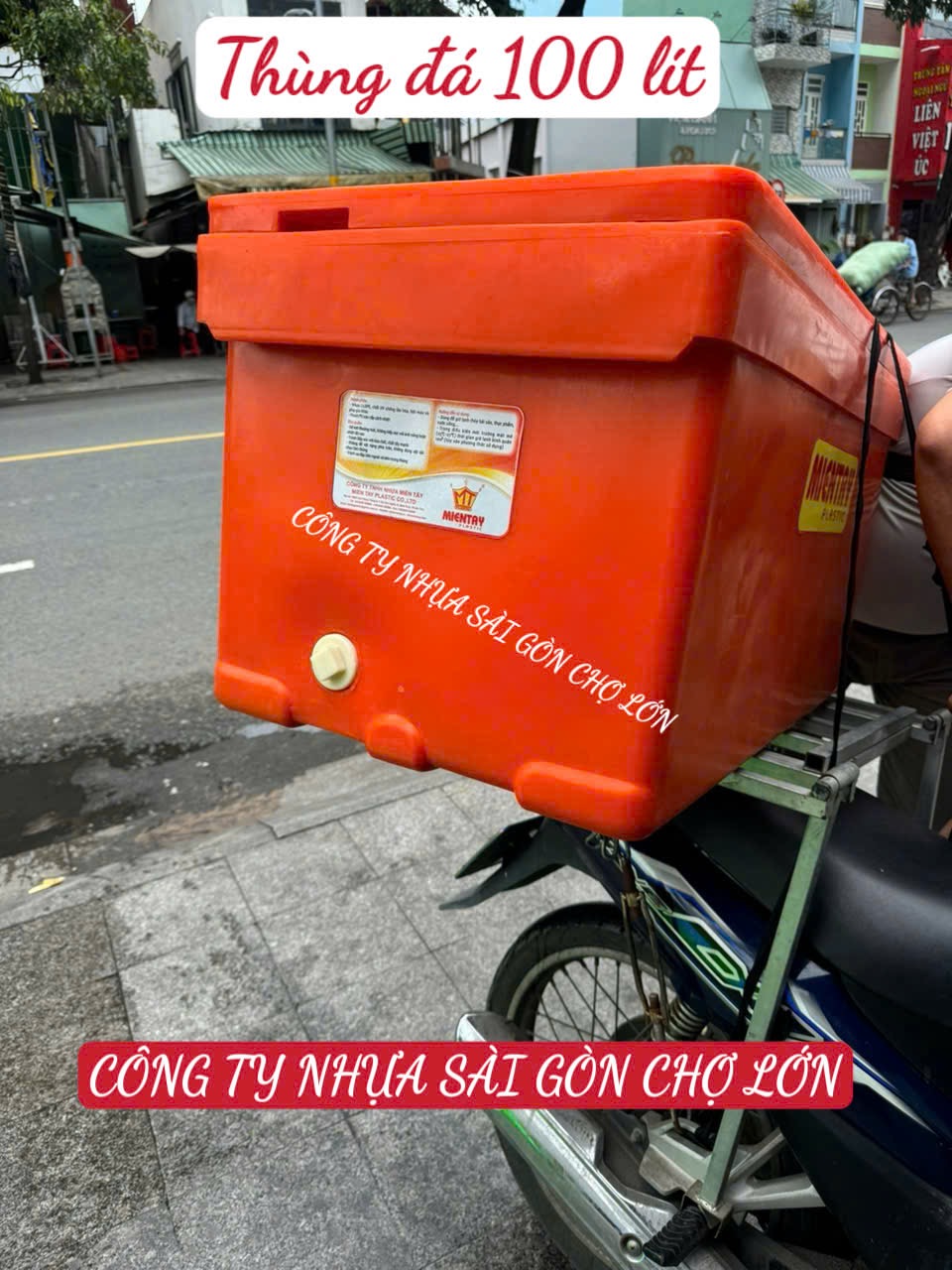 Thùng giữ lạnh 100lit nắp rời, bảo quản thực phẩm không cần dùng điện, giữ lạnh siêu lâu ☘️