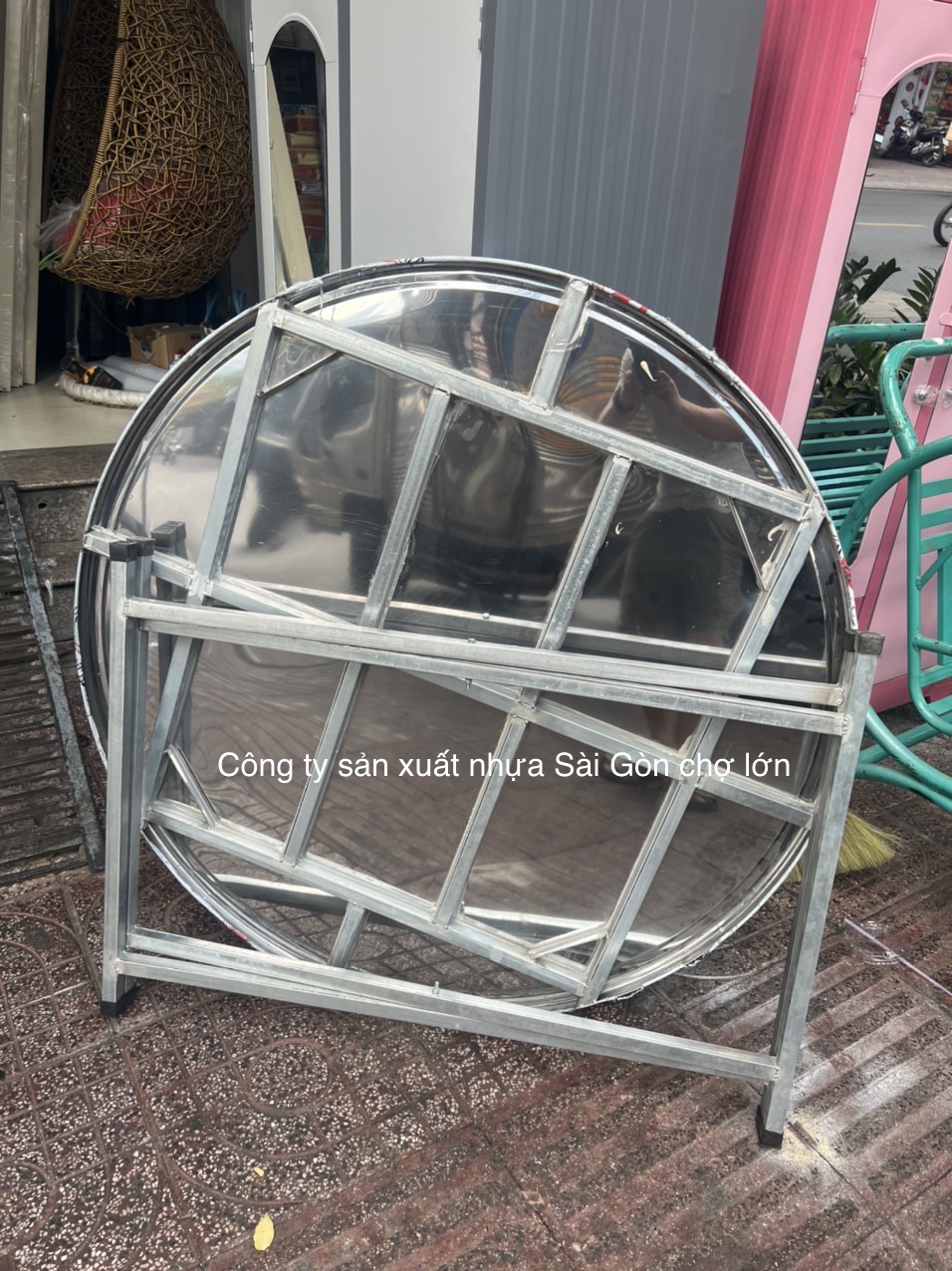 Mặt bàn inox  1m2 chân rời cho đám cưới