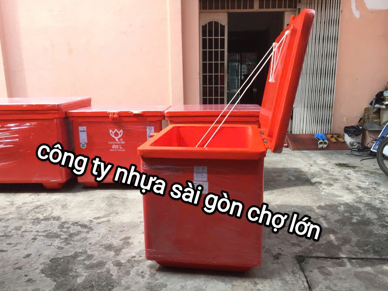 Thùng đá thái Lan 450 lít nhập khẩu hoa sen m