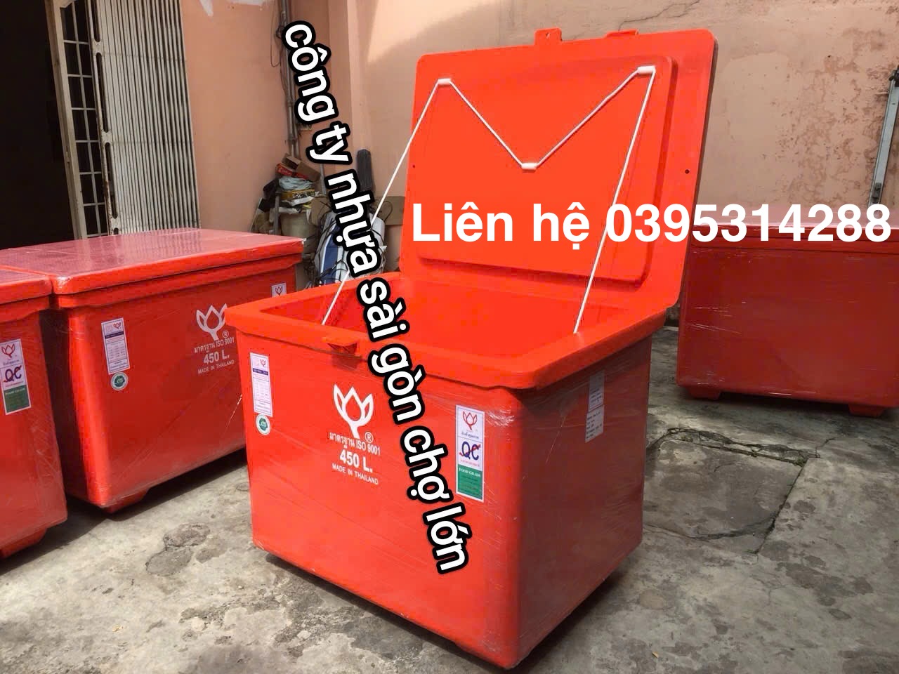 Thùng đá thái Lan 450 lít nhập khẩu hoa sen m