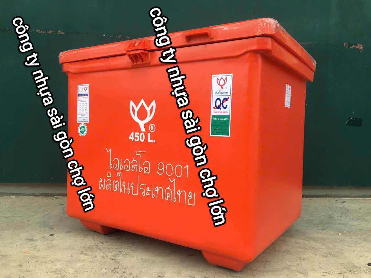 Thùng đá thái Lan 450 lít nhập khẩu hoa sen m